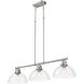 Yep Duncan Island Light Ceiling Light in Pewter, Clear Glass