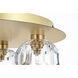 Graham 5 Light 16 inch Gold Flush Mount Ceiling Light