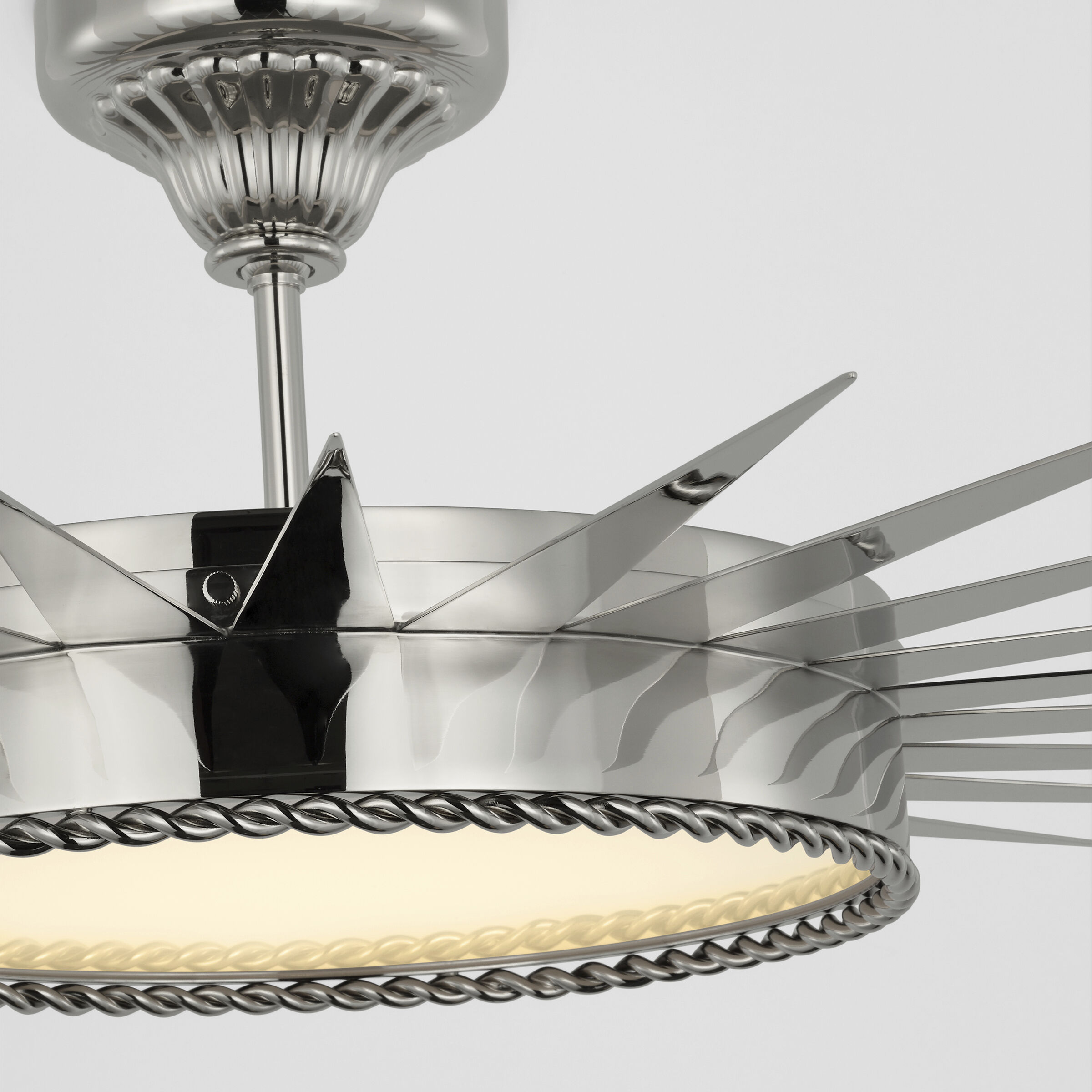 Suzanne Kasler Soleil LED 36 inch Polished Nickel Semi-Flush Mount Ceiling Light