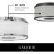 Galerie Halo 4 Light 24.25 inch Brushed Nickel Indoor Flush Mount Ceiling Light