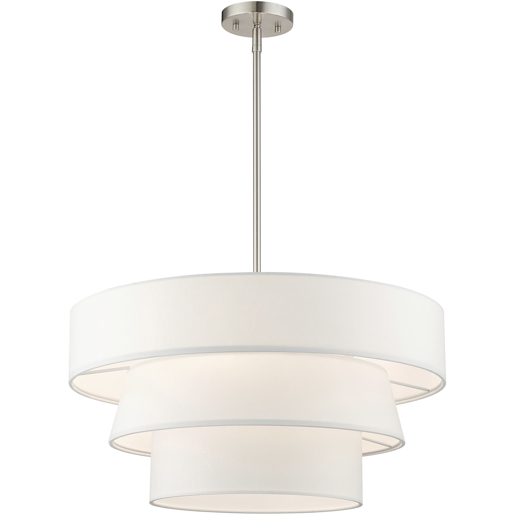 Warrenville 4 Light 23 inch Brushed Nickel Pendant Chandelier Ceiling Light