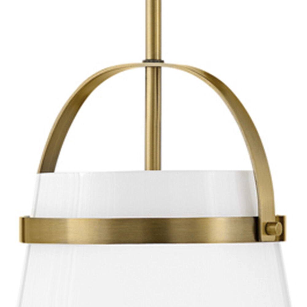 Tori LED 11.5 inch Lacquered Brass Pendant Ceiling Light