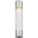 Striate Outdoor Wall Light in Silver