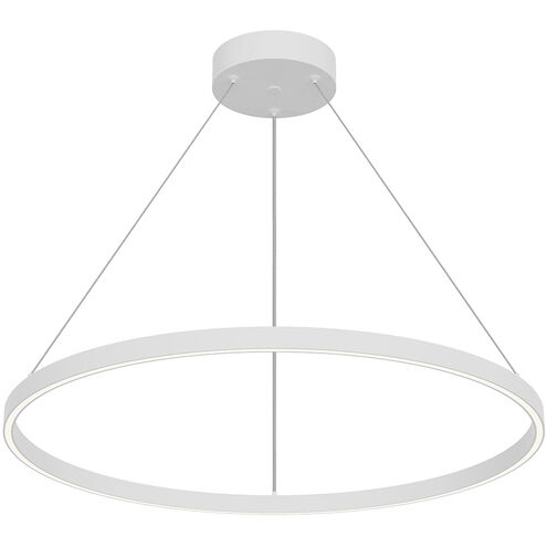 Cerchio LED 31.5 inch White Pendant Ceiling Light