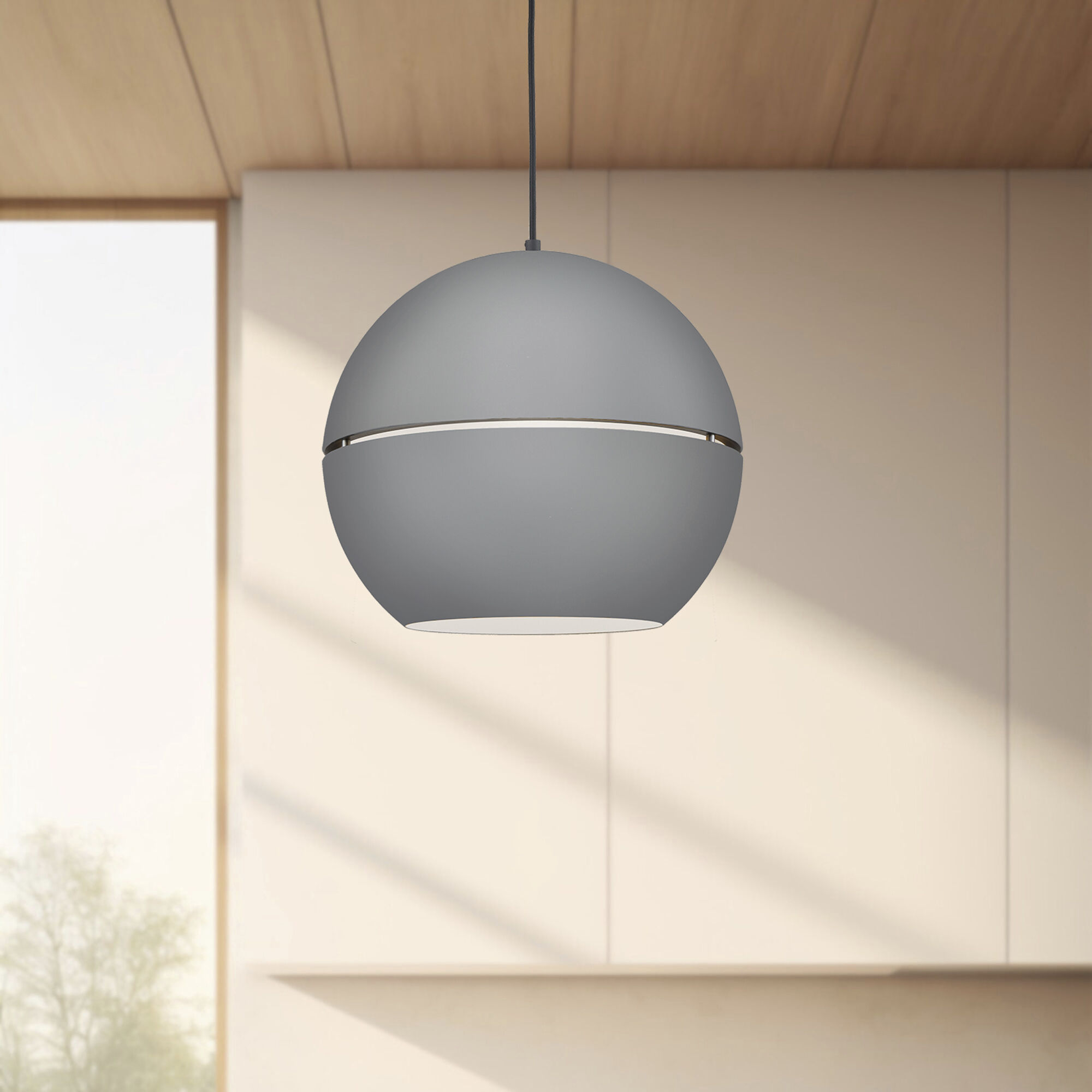 Lucas 1 Light 15.75 inch Gray Pendant Ceiling Light