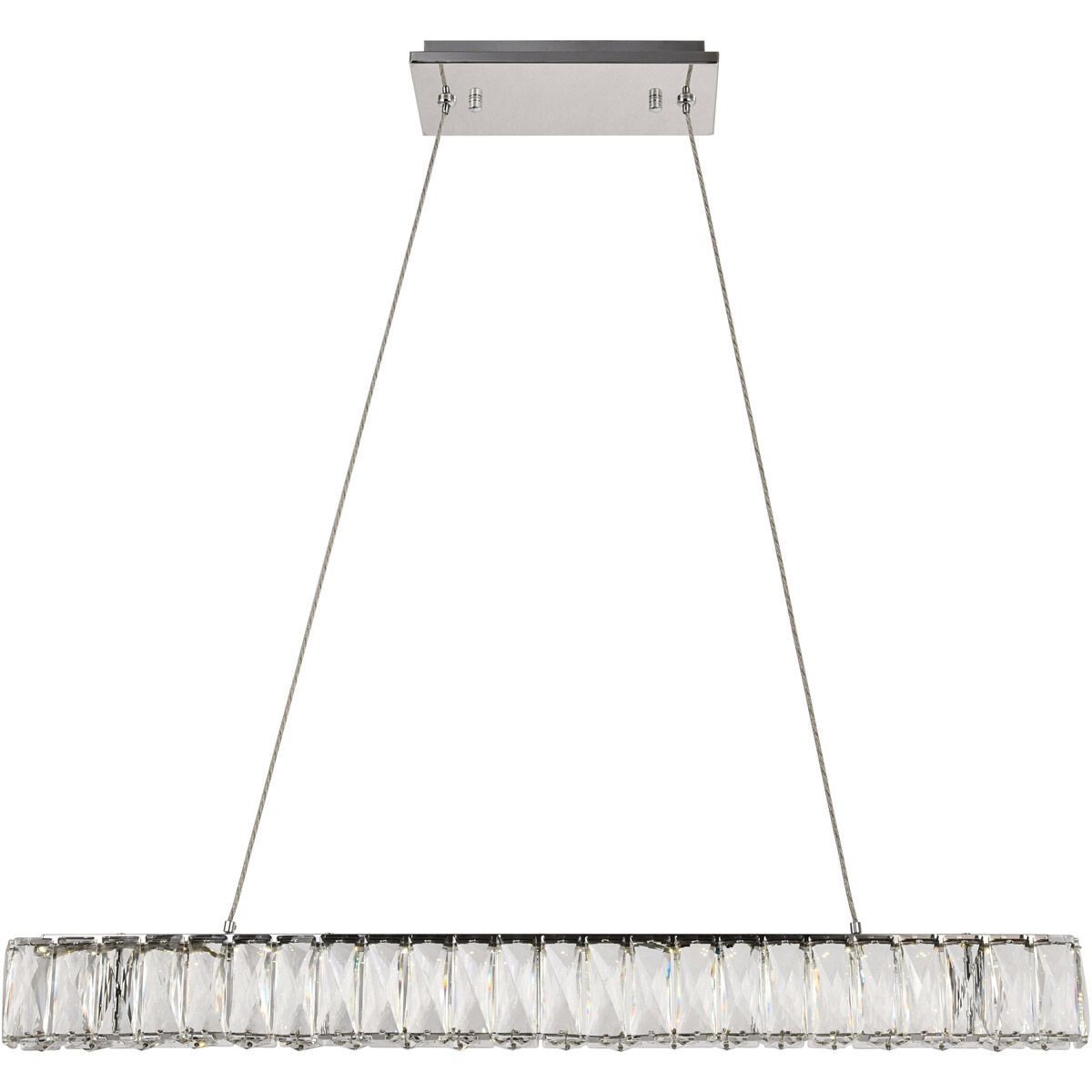 Monroe LED 31 inch Chrome Chandelier Ceiling Light