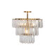 Vionne 5 Light 21.5 inch Legacy Brass Semi-Flush Mount Ceiling Light