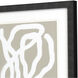 Naive Lines Black and Beige and Neutral and White Framed Art