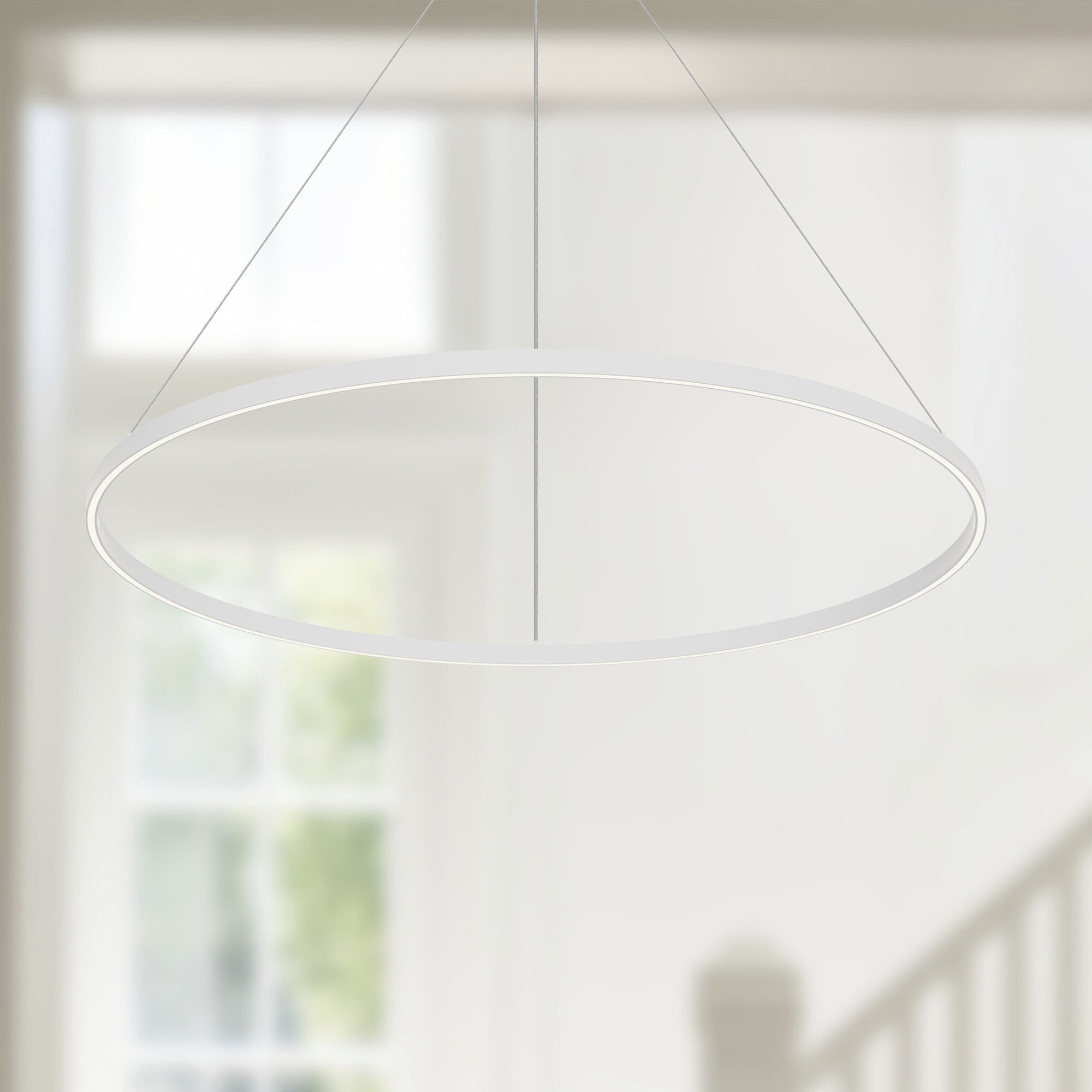 Cerchio Pendant Ceiling Light in White