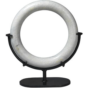 Round and Round We Go White Marble Marble Ring Table Decor