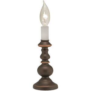 Ellie 8 inch 40.00 watt Oxidized Bronze Candle Lamp Portable Light