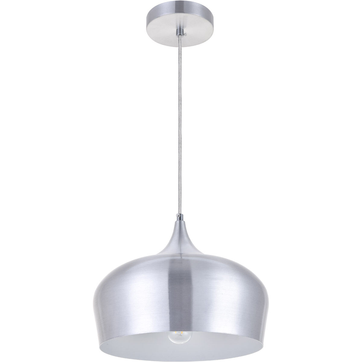Nora 1 Light 11.5 inch Burnished Nickel Pendant Ceiling Light