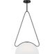 Kelly by Kelly Wearstler Nido 1 Light 15 inch Midnight Black Pendant Ceiling Light