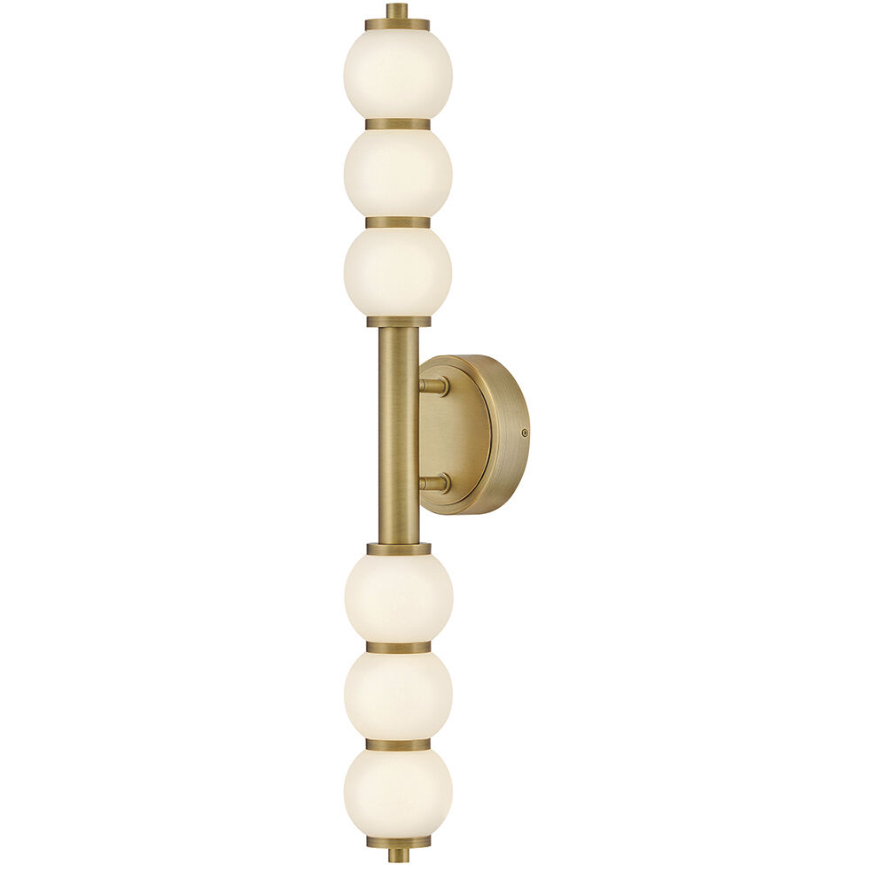 Lisa McDennon Trigo LED 6 inch Lacquered Brass Sconce Wall Light