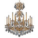 Milano 15 Light 39 inch French Gold Chandelier Ceiling Light in Swarovski, French Gold Cast