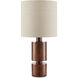 Vero 25 inch 100.00 watt Natural Wood Table Lamp Portable Light