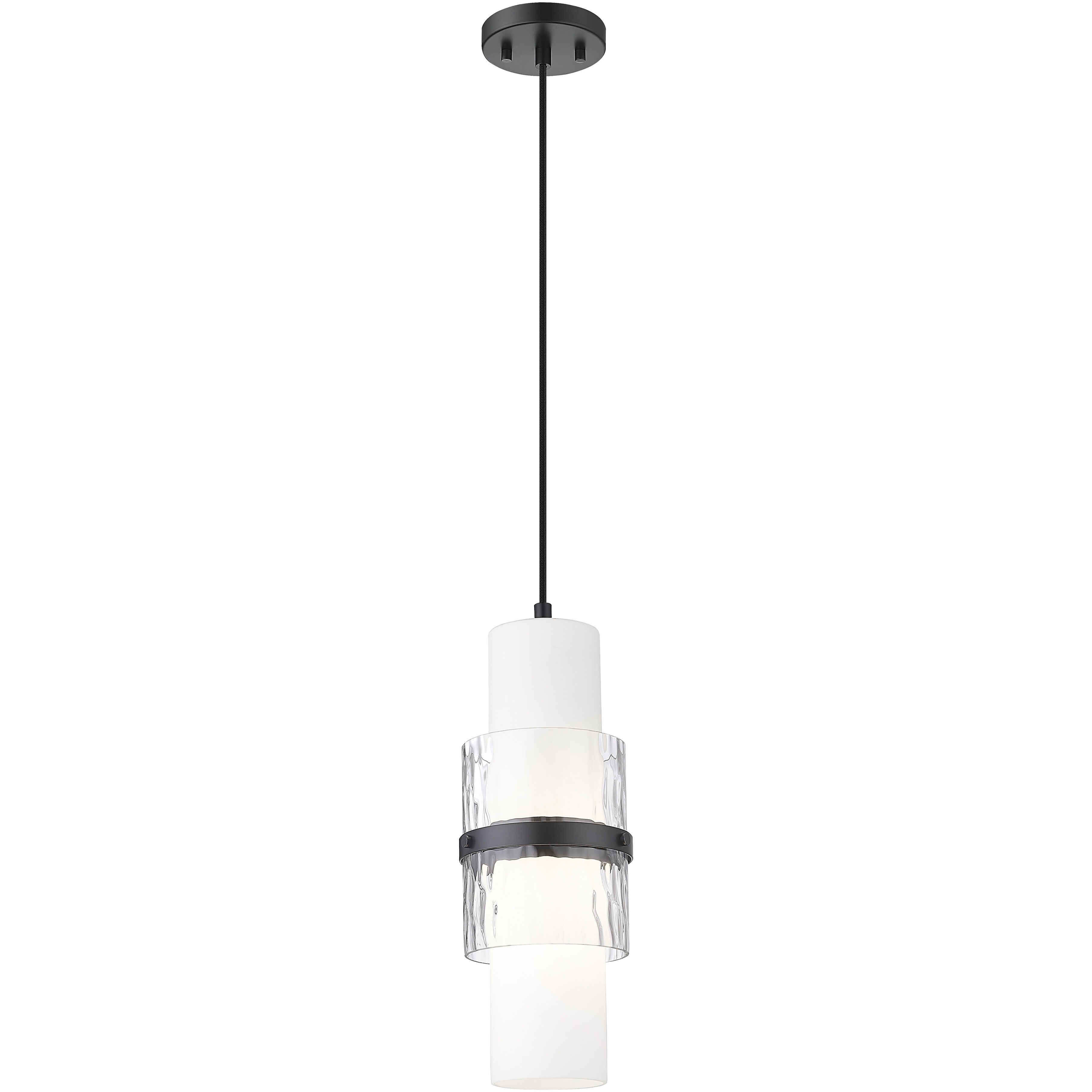 Cayden 1 Light 6.5 inch Matte Black Pendant Ceiling Light