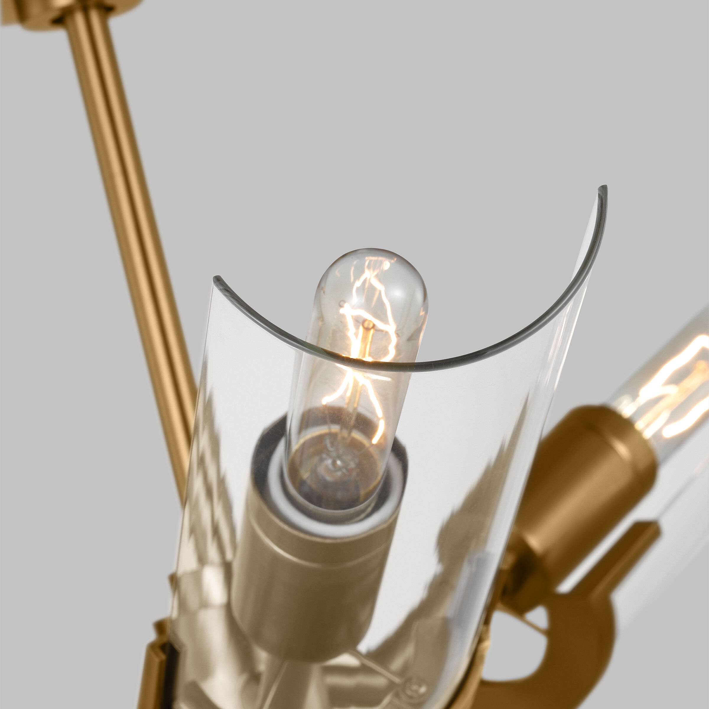 TOB by Thomas O'Brien Mezzo 3 Light 27.25 inch Burnished Brass Flush Mount Ceiling Light