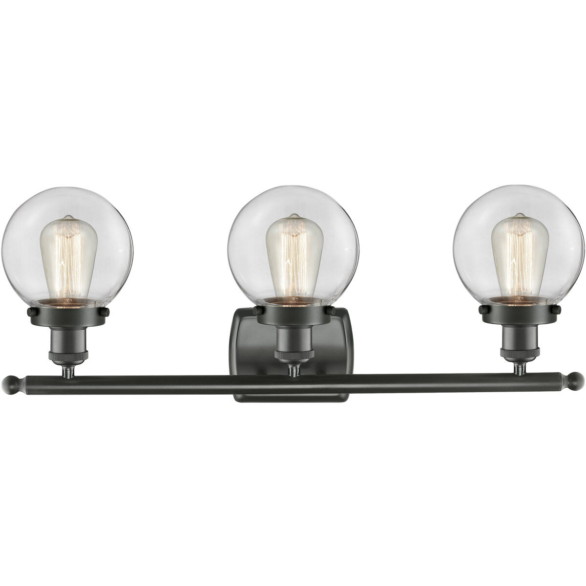 Ballston Beacon LED 26 inch Oil Rubbed Bronze Bath Vanity Light Wall Light in Clear Glass, Ballston