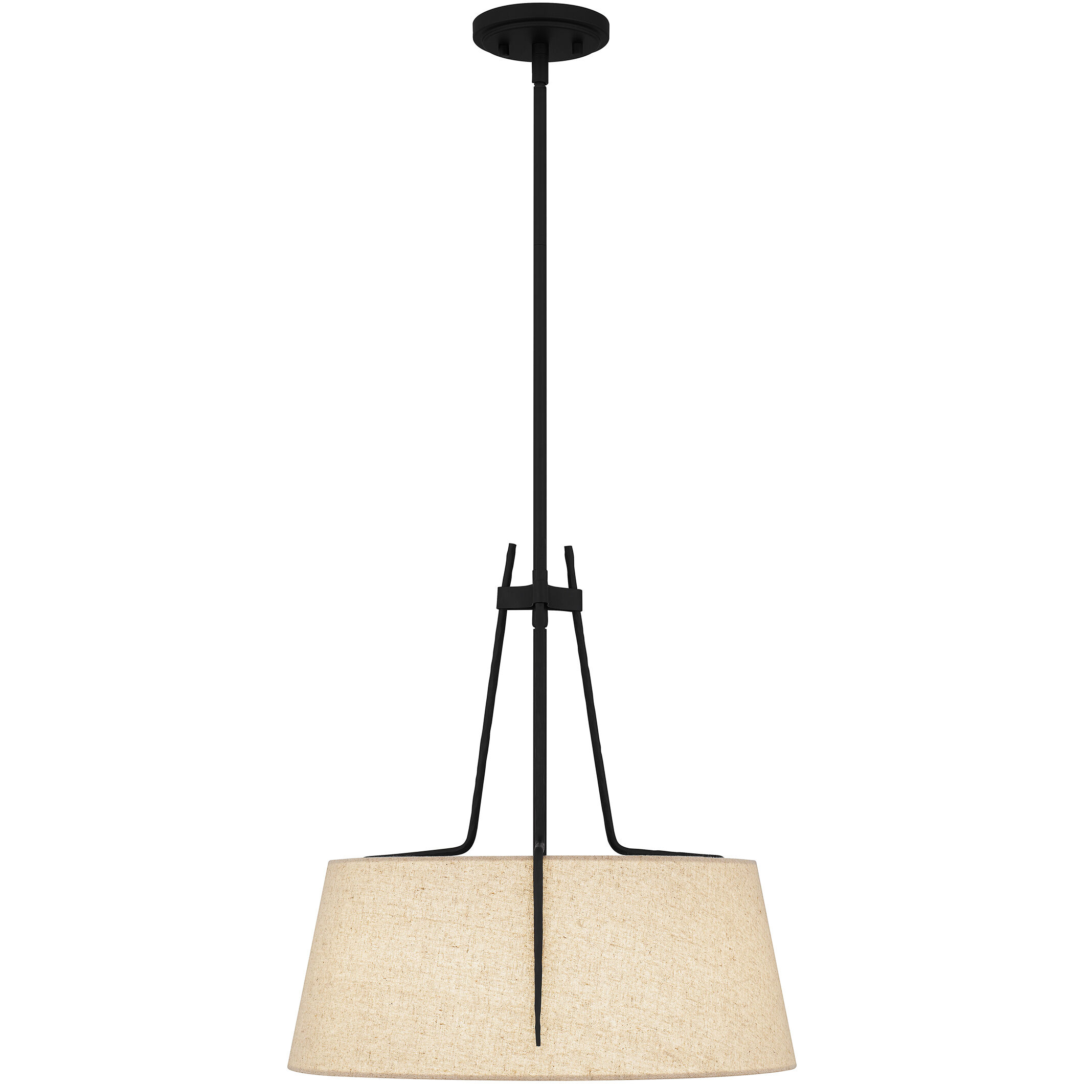 Leona 3 Light 18 inch Matte Black Pendant Ceiling Light