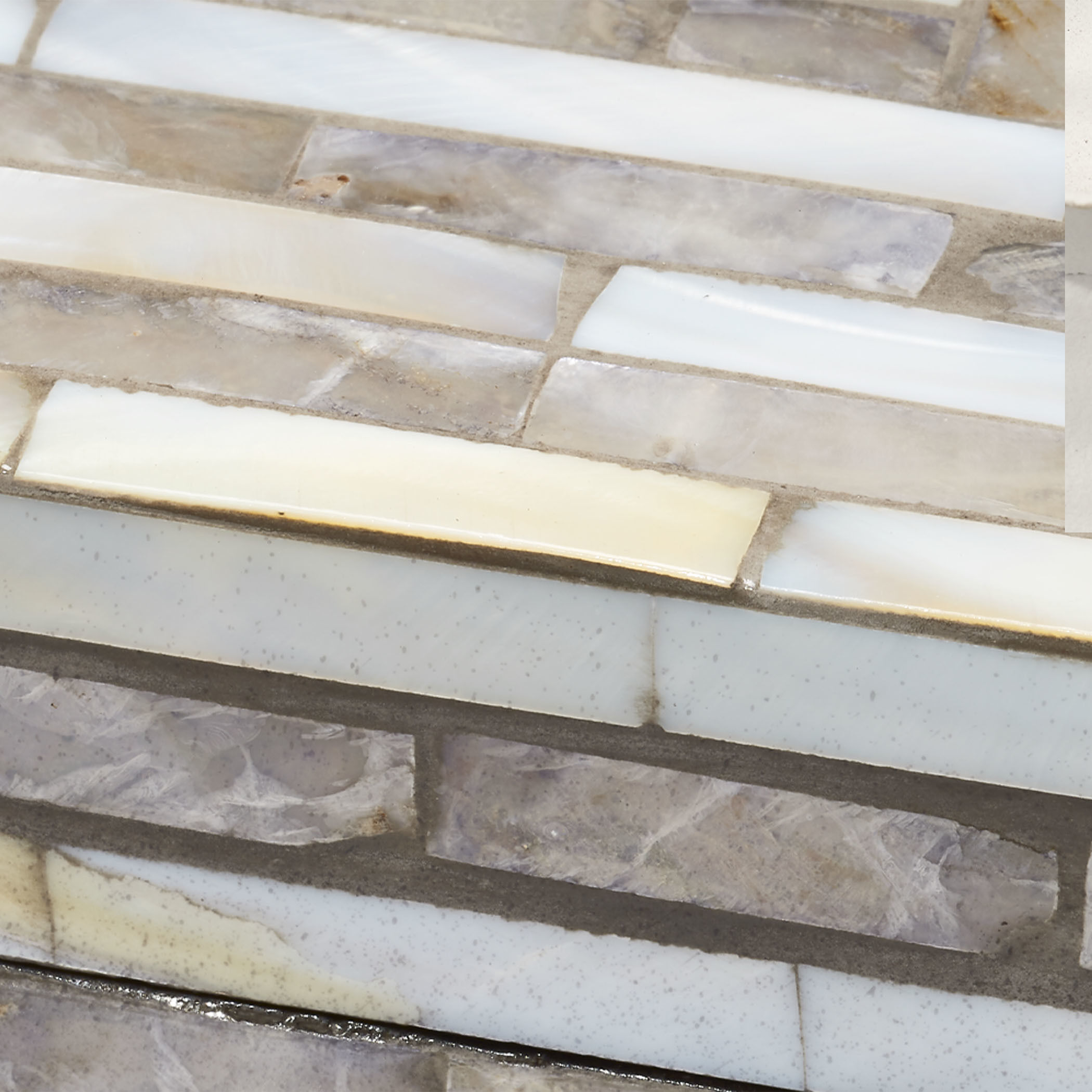 Roosevelt 8 inch Mixed Grey and White Mother of Pearl Box in Small, Small