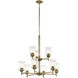 Shailene 9 Light Natural Brass Chandelier Ceiling Light