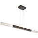 Axis LED 48.1 inch Flat Bronze Linear Pendant Ceiling Light in 2700K LED, Single Small Moda