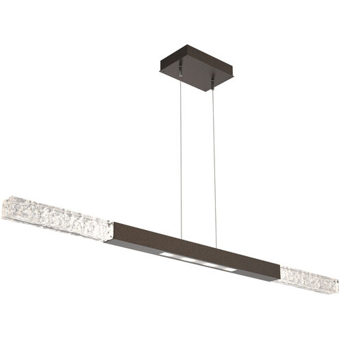Axis LED 48.1 inch Flat Bronze Linear Pendant Ceiling Light in 2700K LED, Single Small Moda