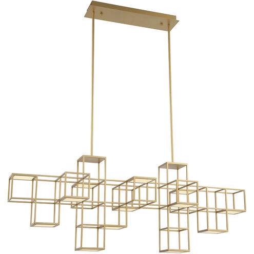Ferro Linear Chandelier Ceiling Light in Gold