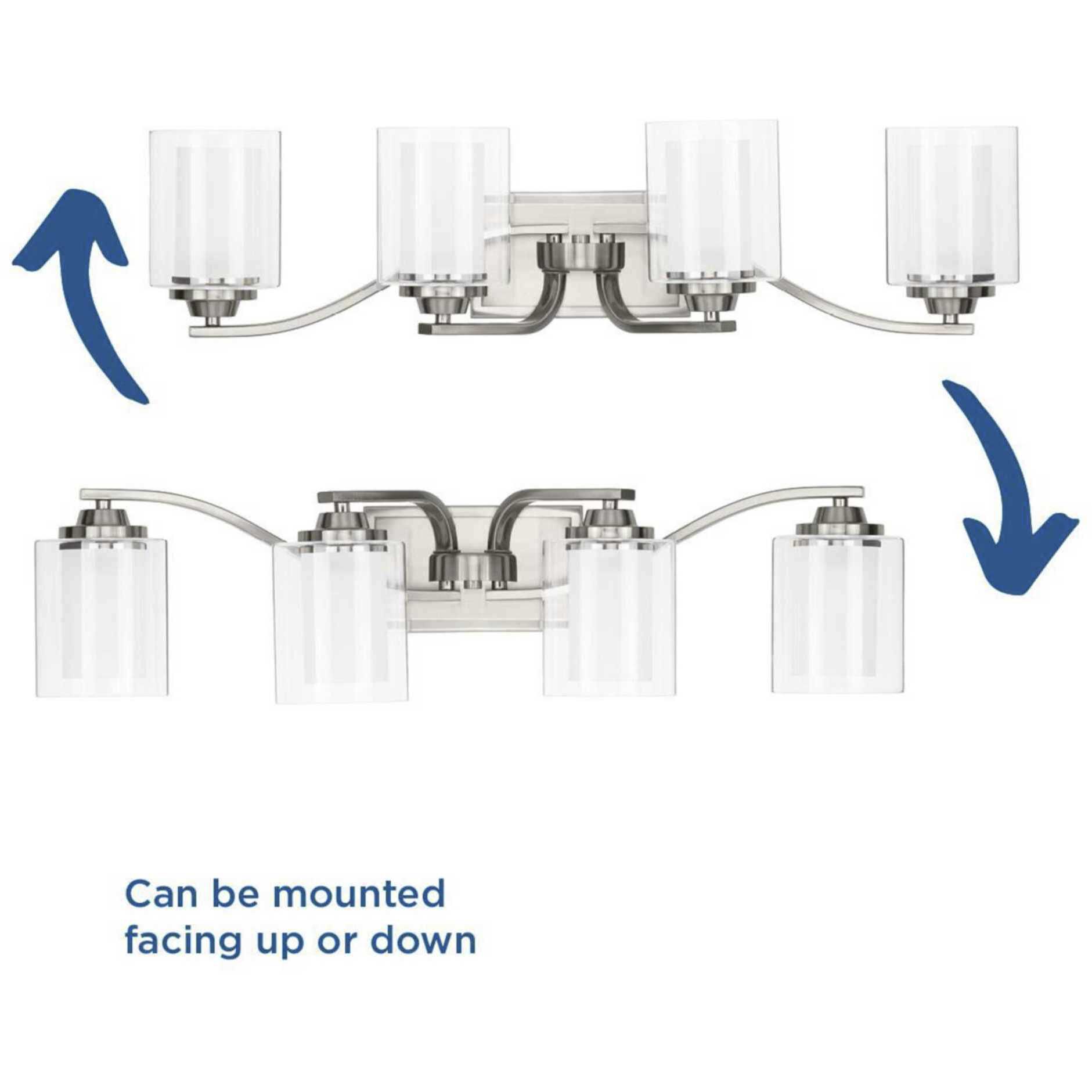 Kene 4 Light 31 inch Brushed Nickel Bath Vanity Wall Light