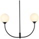 Nyomi 2 Light 30 inch Black Chandelier Ceiling Light