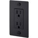 1G Duplex 125 Black Outlet