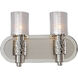 Ashington LED 13.5 inch Polished Satin Nickel Vanity Light Wall Light