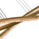 Saber 50 inch Brass Chandelier Ceiling Light