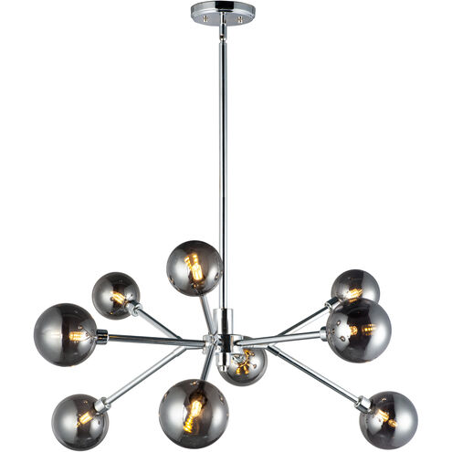 Asteroid LED 31 inch Polished Chrome Multi-Light Pendant Ceiling Light