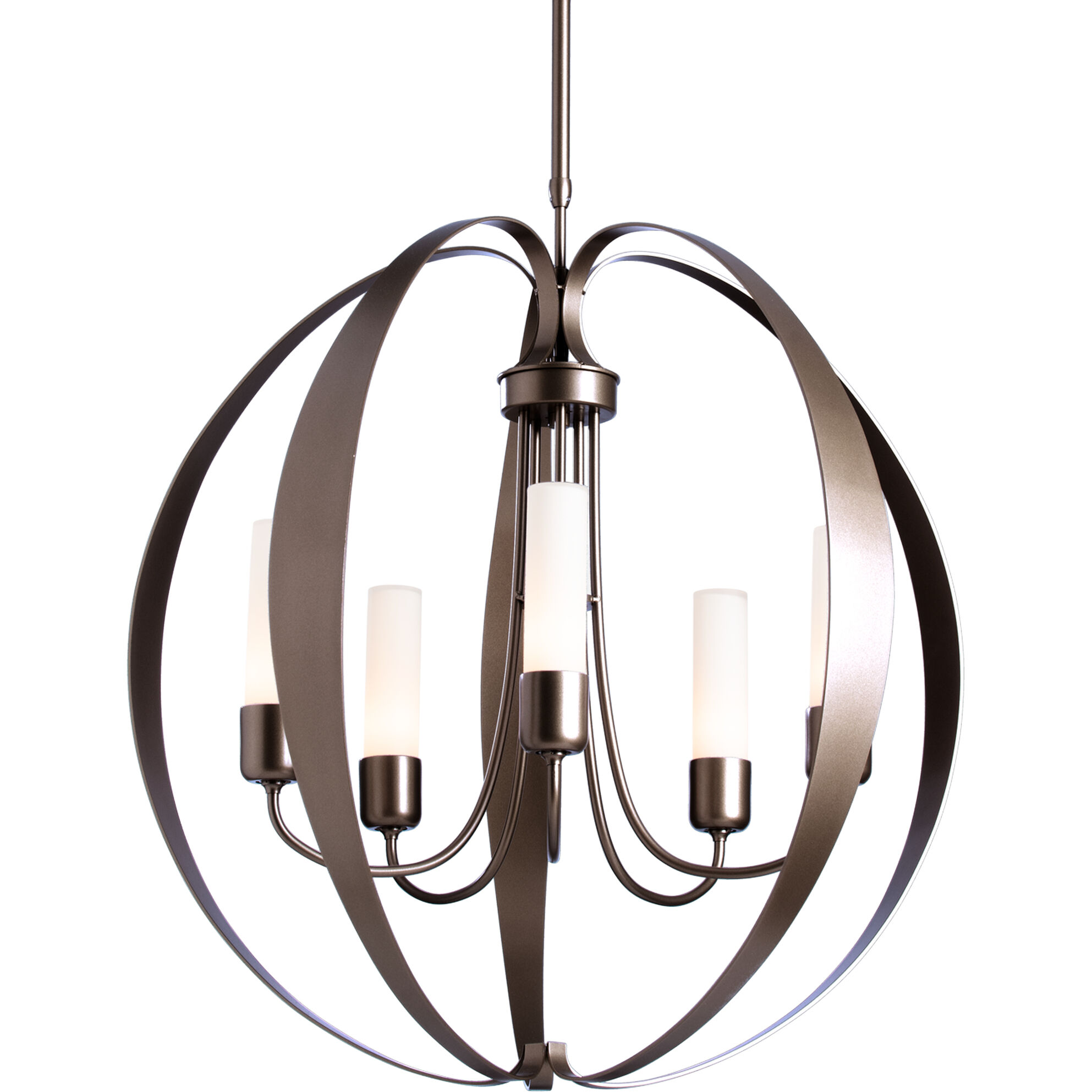 Pomme 5 Light 30.4 inch Coastal Dark Smoke Outdoor Pendant in Opal