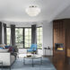 Manorwood 4 Light 21 inch Brushed Nickel Semi-Flush Ceiling Light