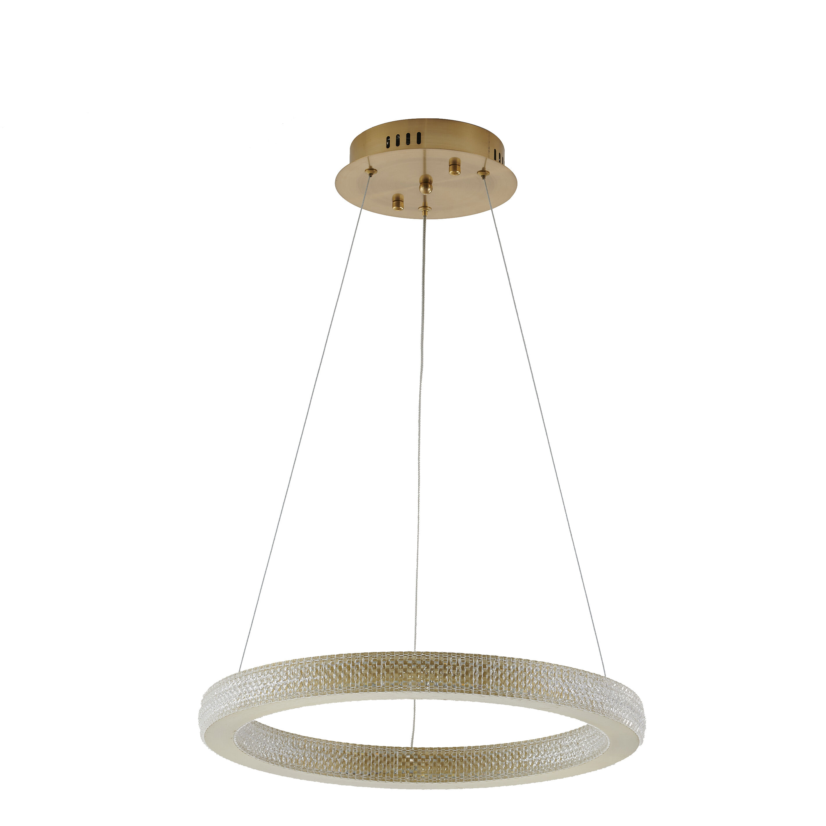 Canada LED 17.72 inch Sand Gold Chandelier Ceiling Light in 3000K/4000K/6000K