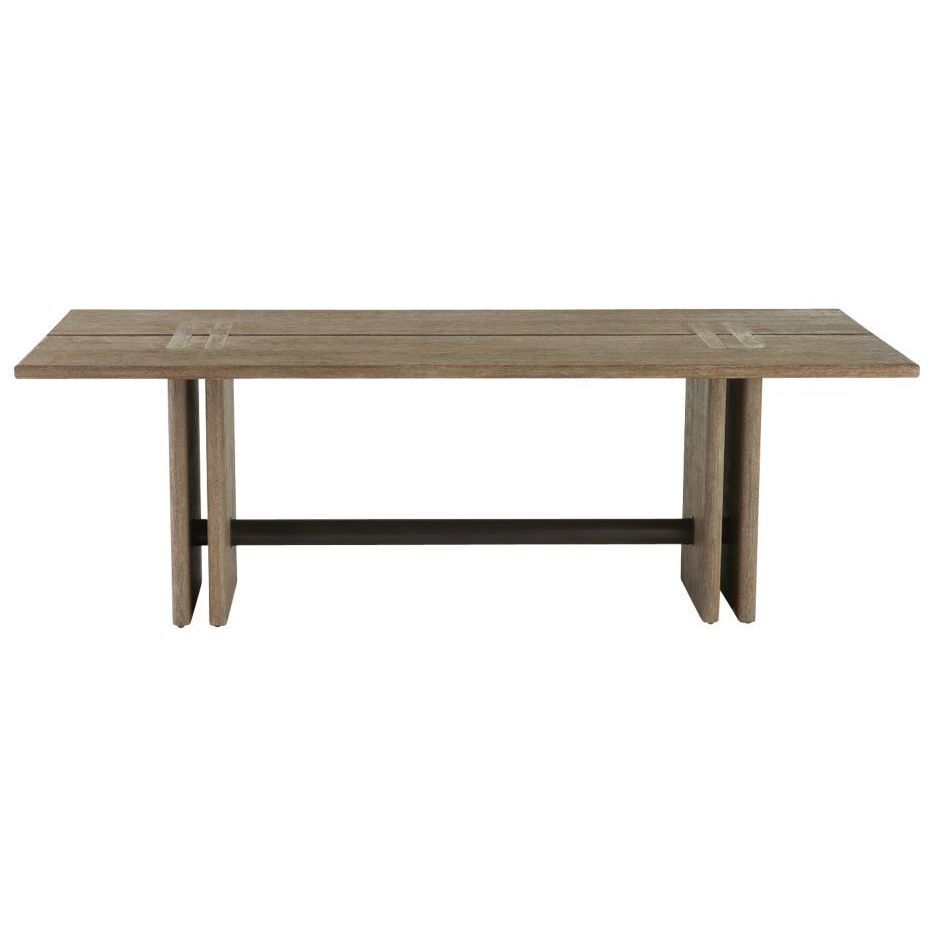 Dominic 91 X 30 inch Willow and Aged Bronze Outdoor Dining Table