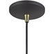 Bolita 8 inch Bronze with Antique Brass Accents LED Pendant Ceiling Light