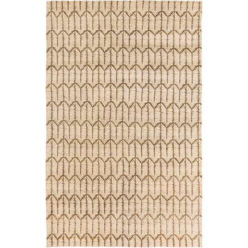 Thompson 108 X 72 inch Neutral and Brown Area Rug, Wool