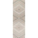 Wanderer 96 X 30 inch Neutral and Gray Runner, Wool