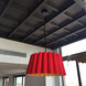 Renata 1 Light 22 inch Black Pendant Ceiling Light in Red/Ash, WEP Collection
