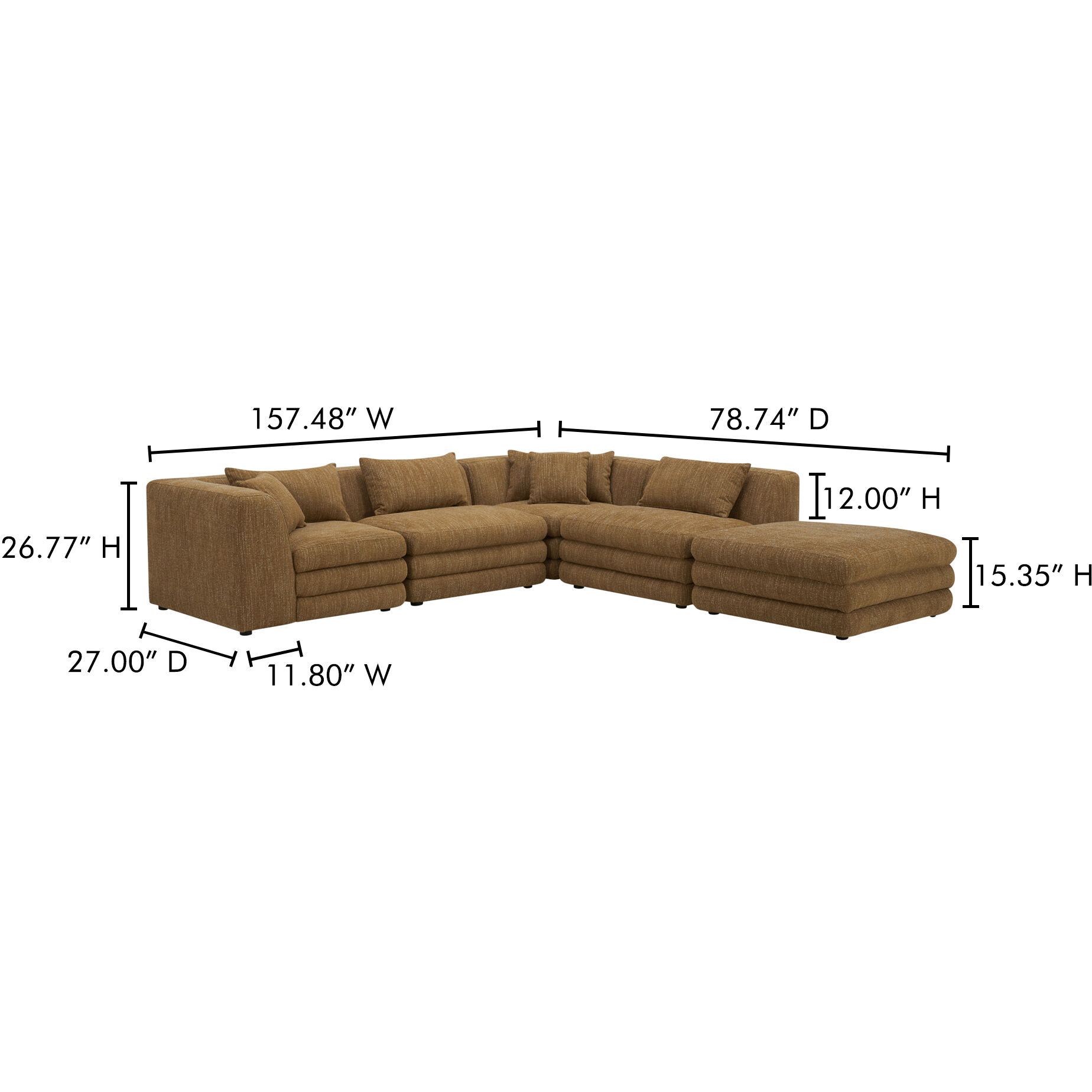 Lowtide Dream Amber Glow Modular Sectional
