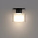 Twist-N-Lite LED 5 inch Black Semi-Flush Mount Ceiling Light
