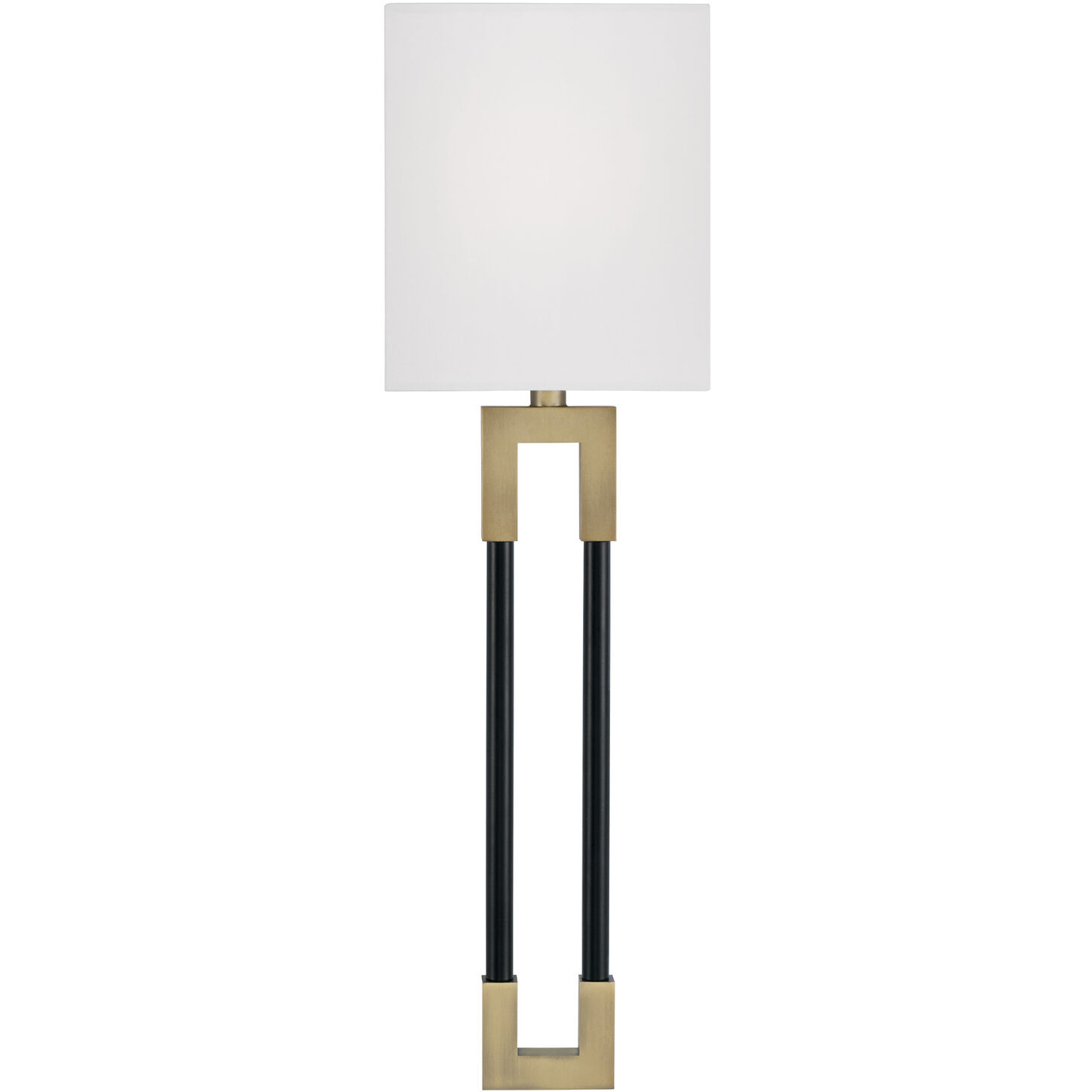 Bleeker 1 Light 6 inch Aged Brass and Black ADA Sconce Wall Light