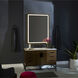 Dusk 36 X 36 inch Black LED Lighted Mirror, Vanita by Oxygen