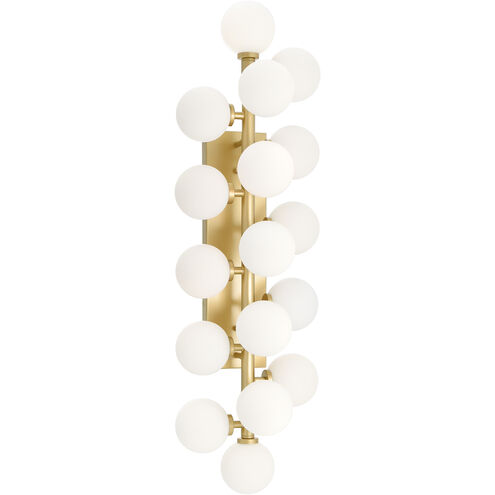 Arya LED 8 inch Satin Gold Wall Light