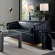Huxley Noir Leather and White Oyster Sofa