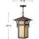 Estate Series Harbor LED 11 inch Anchor Bronze Outdoor Hanging Lantern